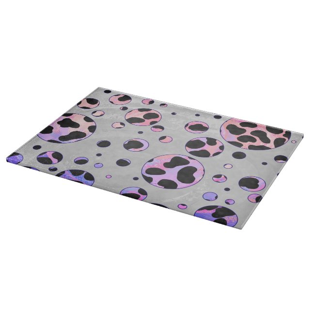 Dalmatien Black and Rosa Polka Dot Print (Hörn)