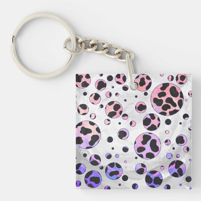 Dalmatien Black and Rosa Polka Dot Print (Framsidan)