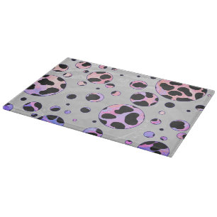 Dalmatien Black and Rosa Polka Dot Print