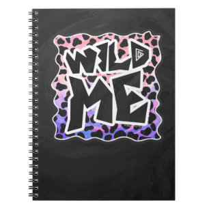 Dalmatien Black and Rosa Vild me me Anteckningsbok