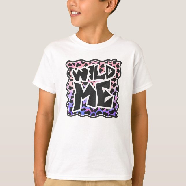 Dalmatien Black and Rosa Vild me me T Shirt (Framsida)