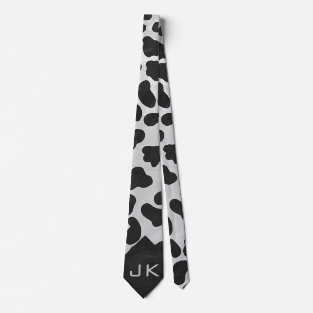 Dalmatien Black and White Print Tie Slips (Framsida)