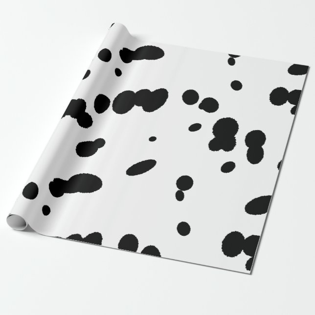 Dalmatien Black Spotty Hund Hund Presentpapper (Utrullad)