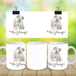 Dalmatien Blåfärgning i Cute Watercolor Kaffemugg