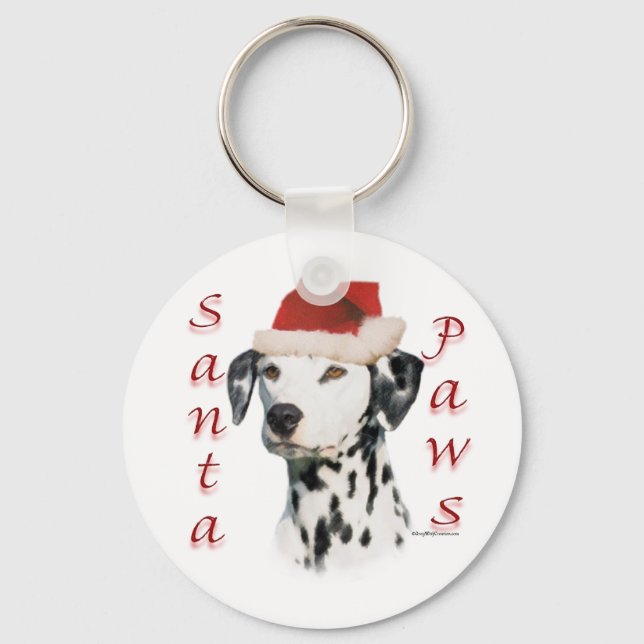 Dalmatien (blk) Santa Tassar Nyckelring (Framsida)