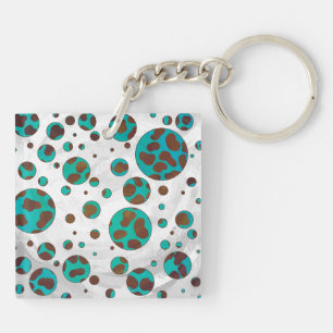 Dalmatien Brown och Teal Print