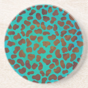 Dalmatien Brown och Teal Print Underlägg