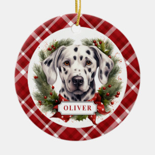 Dalmatien Ceramic Circle Ornament