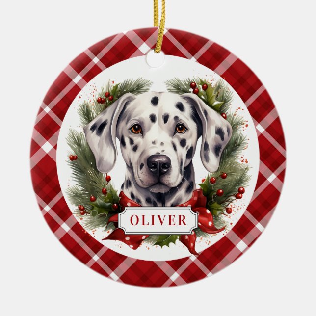Dalmatien Ceramic Circle Ornament (Framsidan)