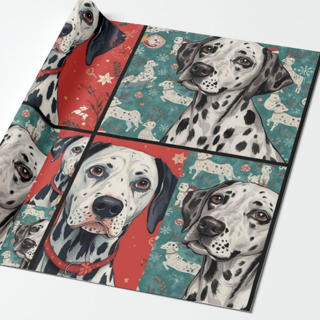 Dalmatien christmas presentpapper (Skapare uppladdad)