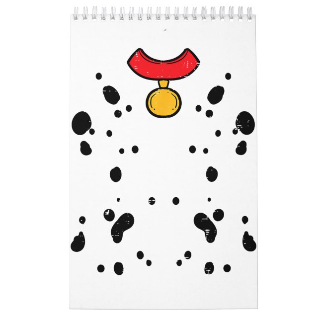 Dalmatien Costume Funny Halloween Puppy Hund Wo Kalender (Omslag)