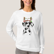 Dalmatien Cute jul Puppy Ljus Antlers