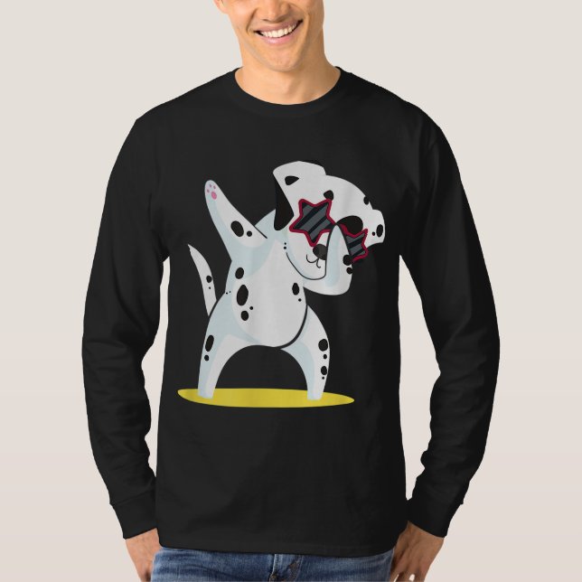 Dalmatien Dabbing I Dab Hund Dance I Funny Dalmati T Shirt (Framsida)