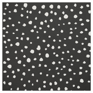 Dalmatien Dots, Dalmatien Spots, Black and White ( Tyg