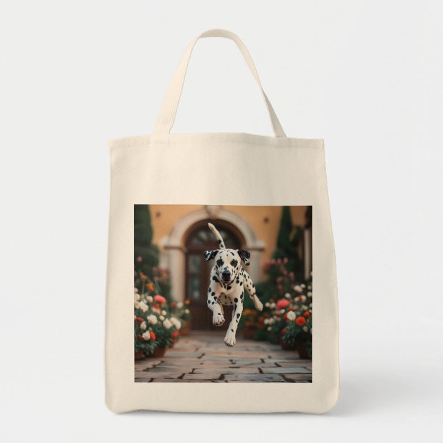 Dalmatien Elegant Livsmedel Tote Bag Tygkasse (Framsidan)