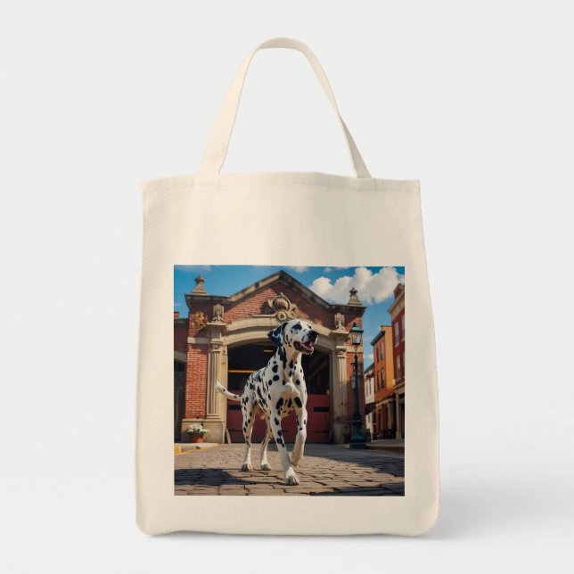 Dalmatien Elegant Livsmedel Tote Bag Tygkasse (Framsidan)
