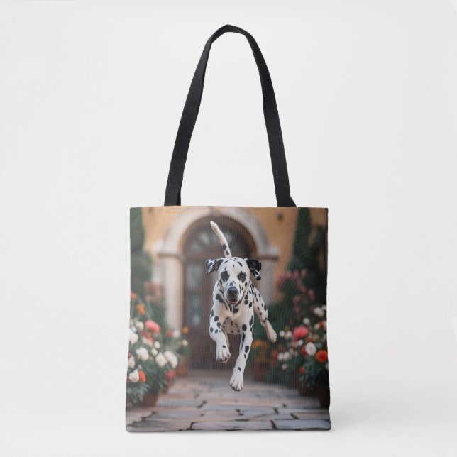 Dalmatien Elegant Tote Bag Tygkasse (Framsida)