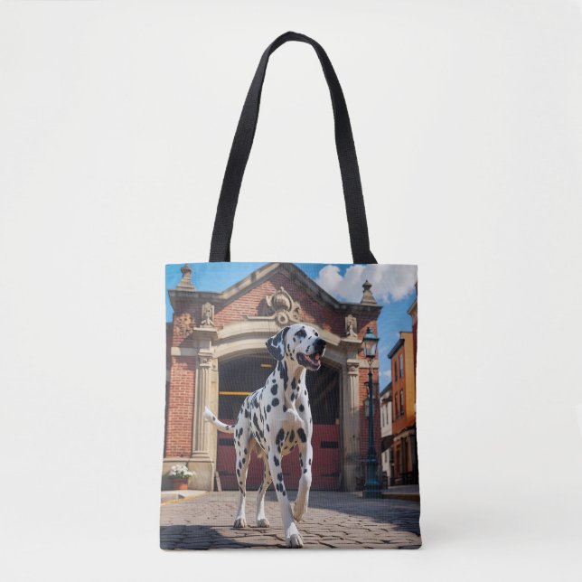 Dalmatien Elegant Tote Bag Tygkasse (Framsida)