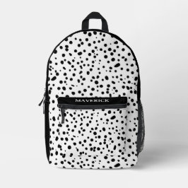 Dalmatien Firefighter Black White Birthday