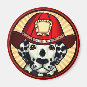 Dalmatien Firefighter Magnet