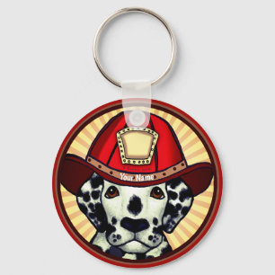 Dalmatien Firefighter-nyckelkedjor Nyckelring