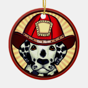 Dalmatien Firefighter ornament