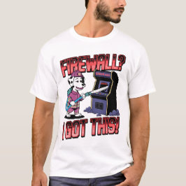 Dalmatien Firefighter vs. Error 404 Arcade Maskin T Shirt
