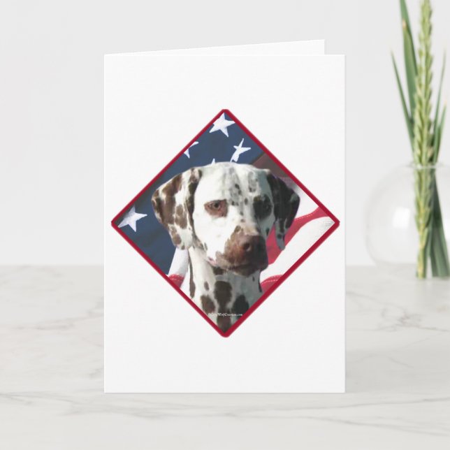 Dalmatien Flagga 2 Helgkort (Framsida)