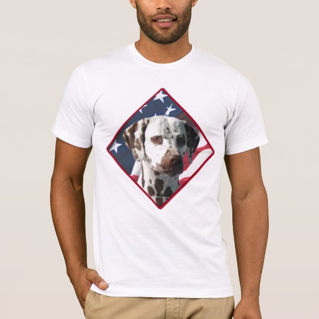Dalmatien Flagga 2 T-shirt (Framsida)
