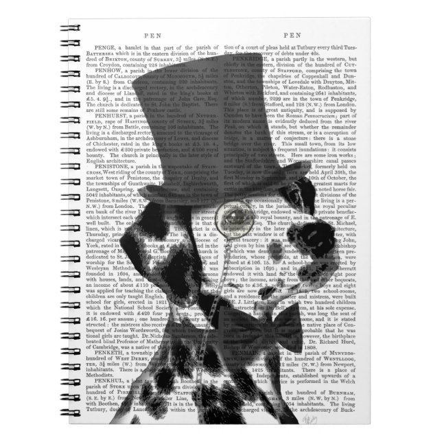 Dalmatien, Formal Hound och Hat Anteckningsbok (Framsidan)