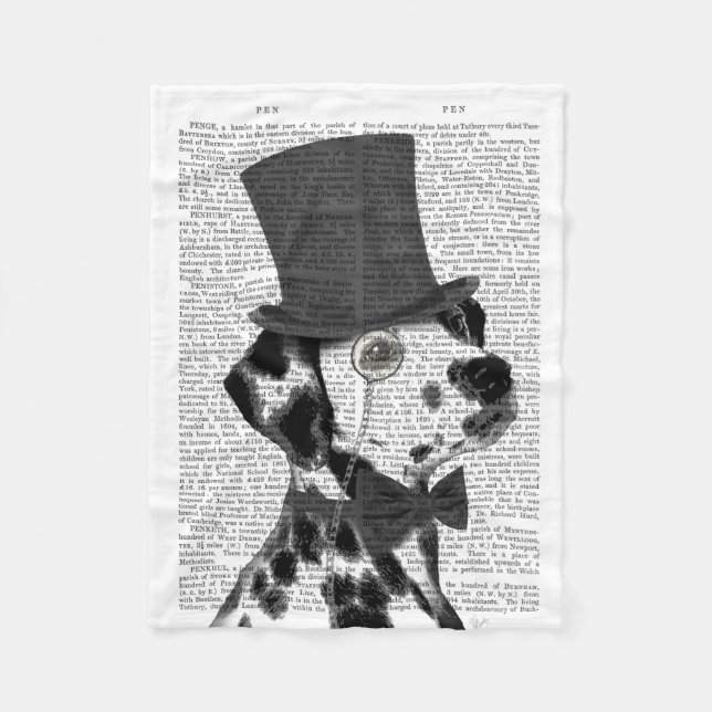 Dalmatien, Formal Hound och Hat Fleecefilt (Framsidan)