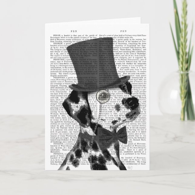 Dalmatien, Formal Hound och Hat Kort (Framsida)