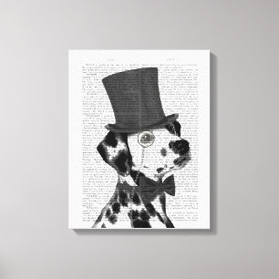 Dalmatien, Formellt hound och Hat Canvastryck