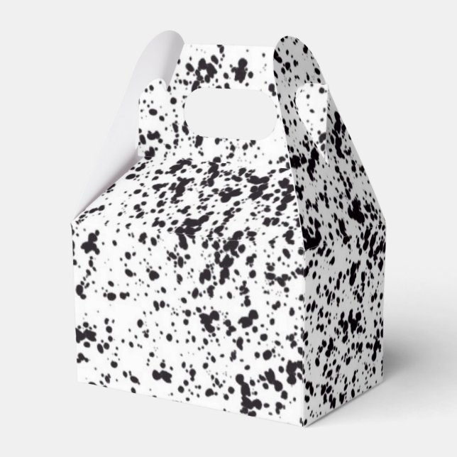 Dalmatien Gable Favor Box Presentaskar (Baksidan Sidan)