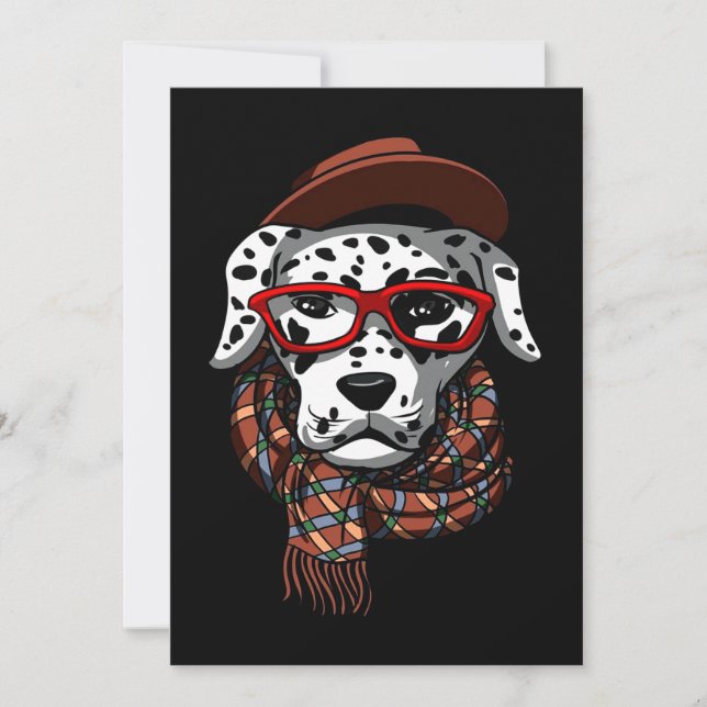 Dalmatien Gift| Dalmatiens Coola Tack Kort (Framsida)
