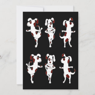 Dalmatien Gift Yoga Hundars- och övningsdag Tack Kort