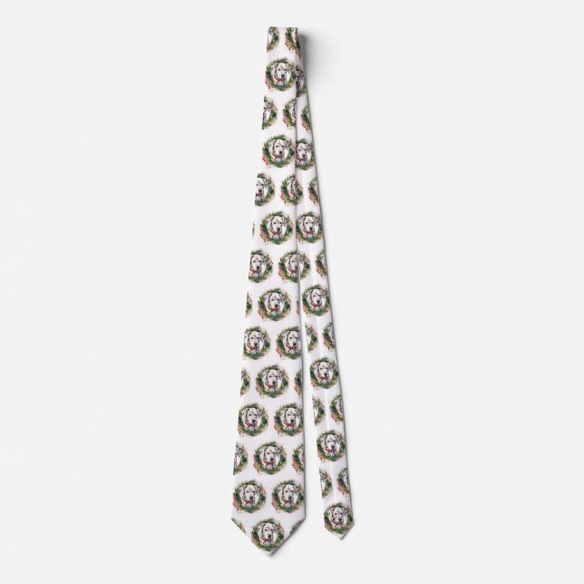 Dalmatien God Jul Utandning Festive Valp Slips (Framsida)