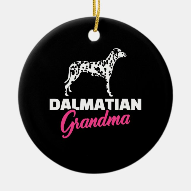 Dalmatien Grandma Julgransprydnad Keramik (Framsidan)