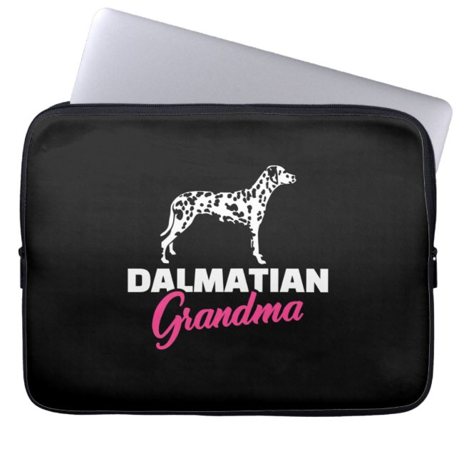 Dalmatien Grandma Laptop Fodral (Framsidan)