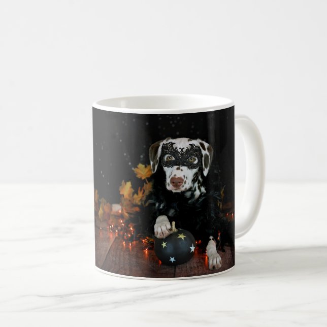 Dalmatien Halloween Kaffemugg (Framsida höger)