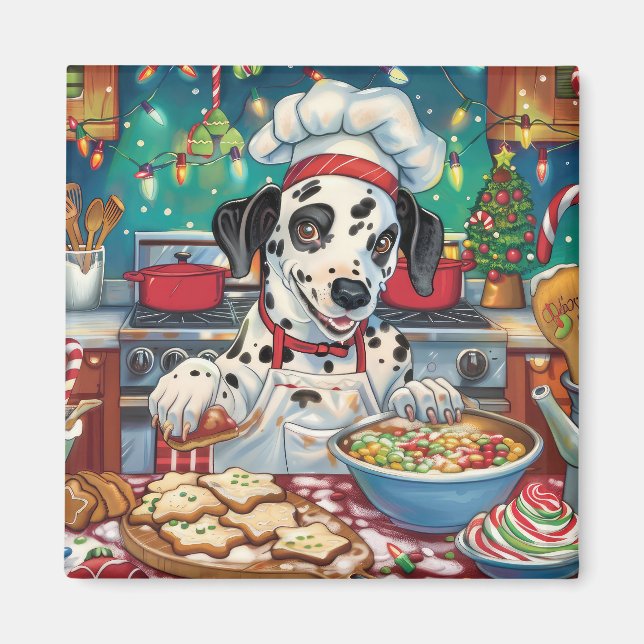 Dalmatien Helgdag Baking: God jul Magnet (Framsidan)