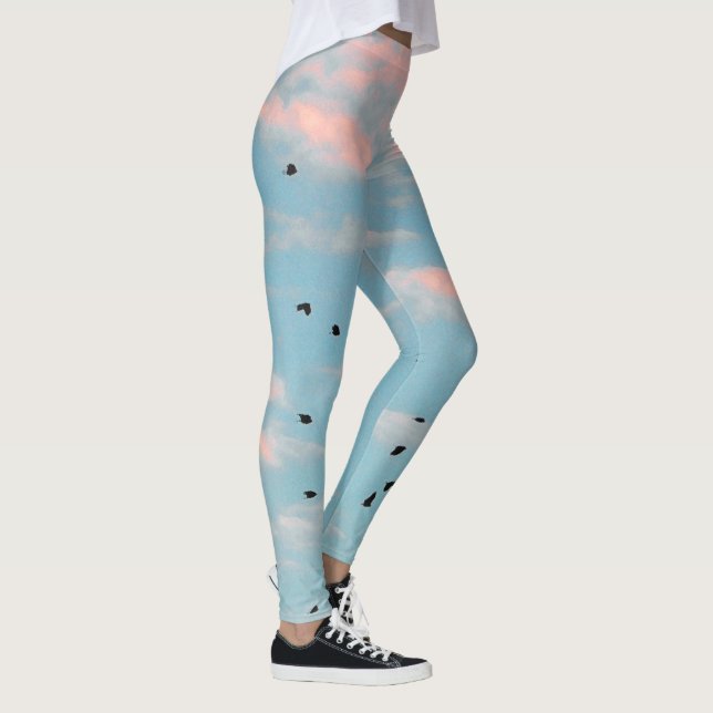 Dalmatien Himlar Skriv ut Leggings (Höger)