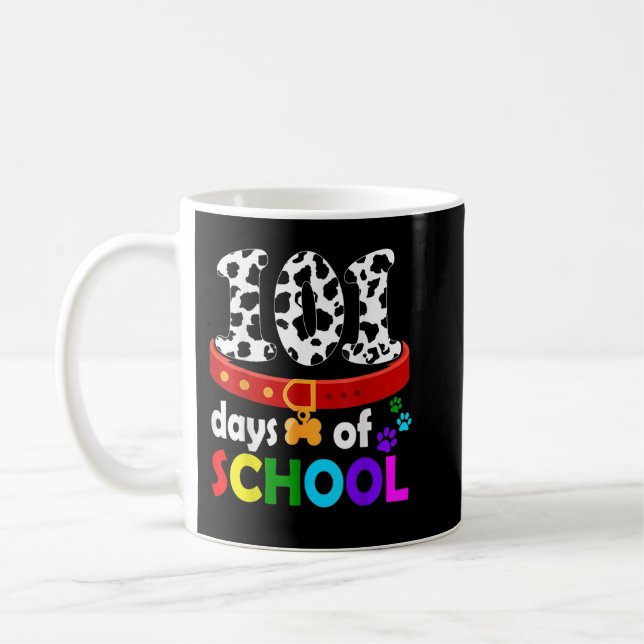 Dalmatien Hund 101 dagars skoltröstelärare K Kaffemugg (Vänster)