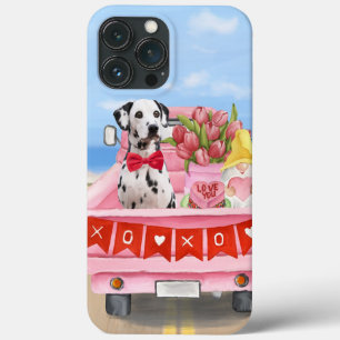 Dalmatien Hund Alla hjärtans dag Lastbil Hearts