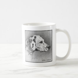 Dalmatien Hund Art by Glenda S. Harlan Kaffemugg