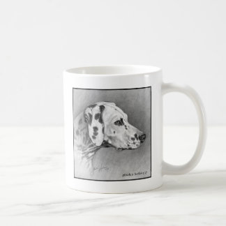 Dalmatien Hund Art by Glenda S. Harlan Kaffemugg