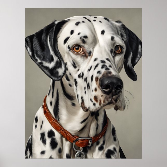 Dalmatien - Hund Art Print Poster (Framsidan)