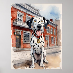 Dalmatien - Hund Art Print Poster
