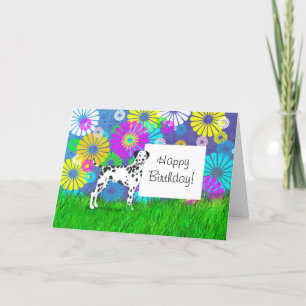 Dalmatien Hund Birthday Kort
