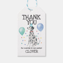 Dalmatien Hund Birthday Tack Favor Gift Märkre Presentetikett